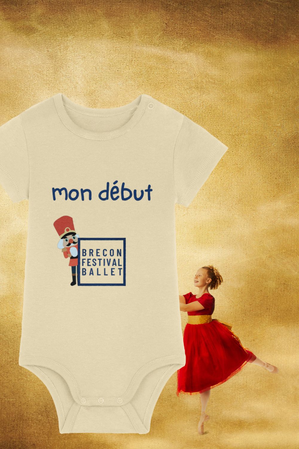 “Mon Début” Organic Cotton Baby Bodysuit – Brecon Festival Ballet