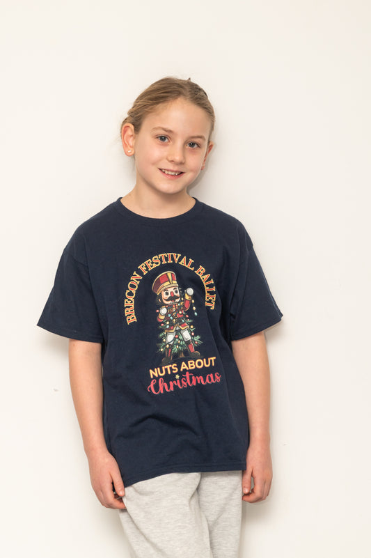 Nuts About Christmas Kids T-Shirt – Brecon Festival Ballet
