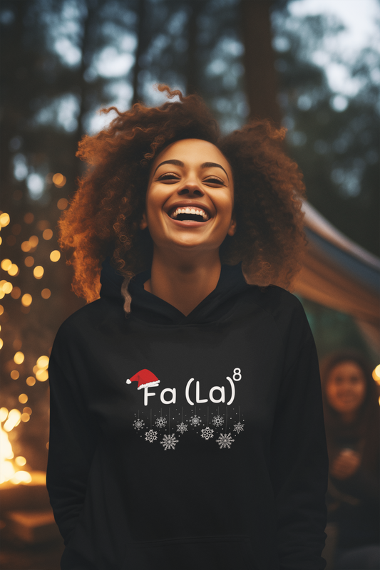 Fa(La)⁸ Christmas Maths Hoodie – Funny Mathematical Christmas Unisex Hoodie